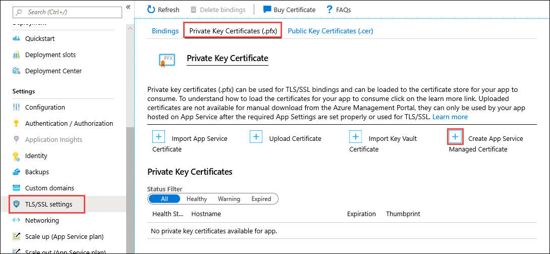 Create free cert